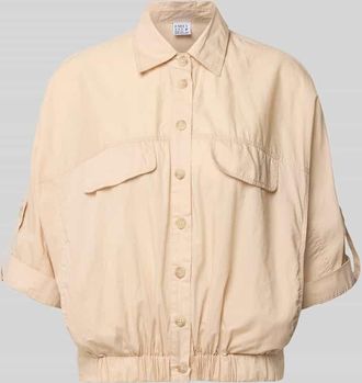 Emily van den Bergh Blouson aus Baumwolle mit Knopfleiste in Sand, Gr&ouml;&szlig;e 36