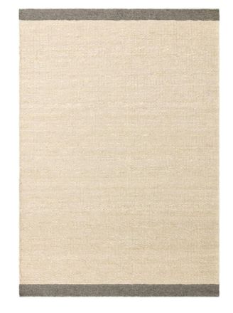 Novatrend Alfombra de sal&oacute;n moderna de pura lana Gris 160x230 cm
