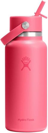 Hydro Flask 32-Ounce Wide Mouth Flex Straw Cap Water Bottle in Popstar Pink at Nordstrom