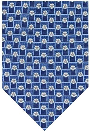 Ferragamo Blue Sport Geometric Print Tie