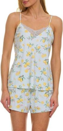 Flora Nikrooz Stacy 4-Piece Pajama Set in Aqua at Nordstrom Rack, Size X-Large