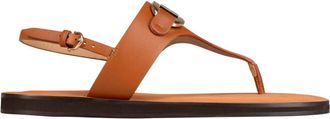 Ferragamo Brown Leather Sandals