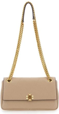 Tory Burch Charlie Crossbody Tas - Dames - Schoudertassen - Grijs - ONE Size - Su&egrave;de - Tassen