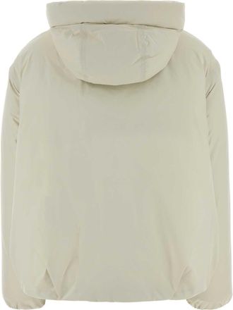 Herno Womens Nylon Puffer Down Jacket Beige