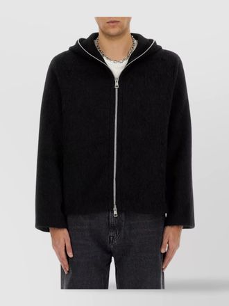 Our Legacy wool blend regular-fit zip-up hoodie