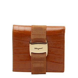 Ferragamo Brown Leather Wallet (Bi-Fold) (Pre-Owned)