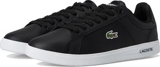 Lacoste Lite Base Sneakers Mens Shoes Black/White : 10.5 D - Medium, Leather