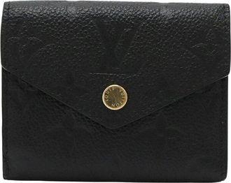 Louis Vuitton Monogram Empreinte Zoe Wallet Black (Authentic Pre-Loved)