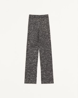 Valentino Sequin Thread Knit Trousers Wo