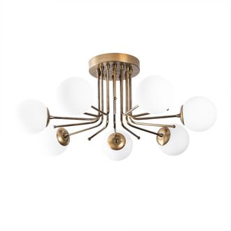 Wonderlamp Wonderlamp - Plaf&oacute;n De Techo Marga Oro (7 Luces)