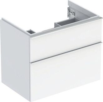 Keramag Geberit Icon Mueble Bajo Lavabo, 2 Cajones, 74x61,5x47,6 Cm