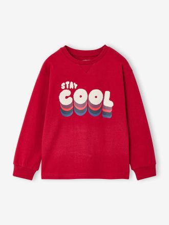 Vertbaudet Langarmshirt f&uuml;r Jungen STAY COOL rot