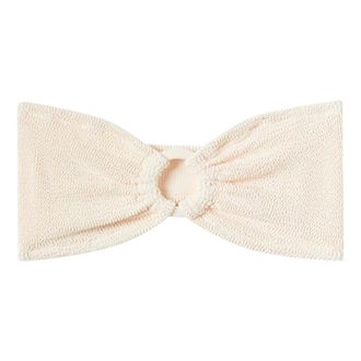MC2 Saint Barth Yulia Crinkle Bandeau Top - female - MC2 Saint Barth - Sleeveless Tops - Beige - M/L - Tops