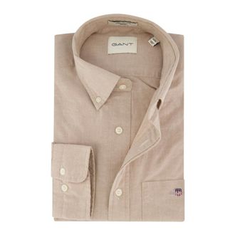 GANT Overhemden, Heren, Beige, 4Xl, Katoen, Classic Oxford Shirt