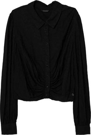 Guess Co button-up shirt - women - Viscose - S - Black