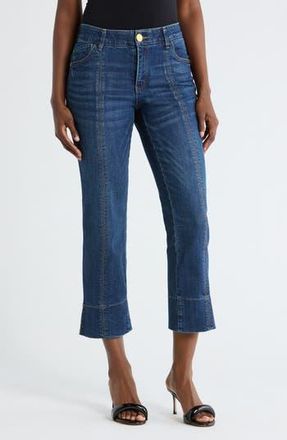 Democracy Front Seam Kick Flare Jeans in Blue at Nordstrom Rack, Size 16