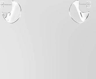 Bottega Veneta sterling silver small disc earrings