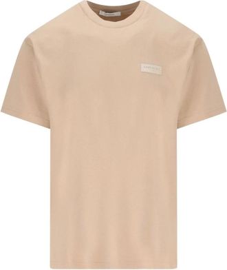Givenchy T-shirt van katoen met Paris grosgrain - Heren - T-shirts - Beige - S - Katoen - Tops
