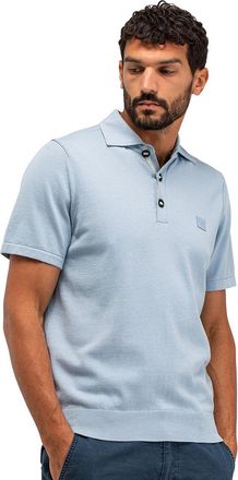 Butcher of Blue Poloshirt Butcher of Blue lichtblauw 3 knopen normale fit