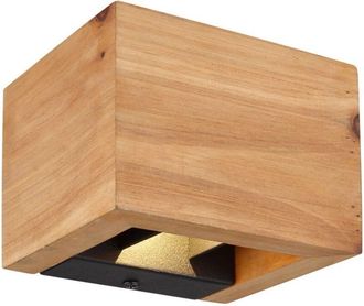 Globo Lighting aplique de pared - ALINA - natural - madera - LED