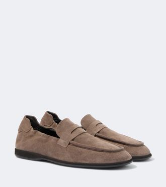 Brioni Suede penny loafers