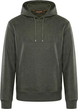 Moorer Hoodie - Heren - Hoodies - Groen - M - Wol - Hoodies & sweatvesten