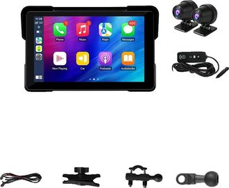 OEM Grabadora De V&iacute;deo Digital Para Motocicleta, Resistente Al Agua, Con Opciones De C&aacute;mara De Alta Resoluci&oacute;n Y Pantalla Dvr 2k De 7 Pulgadas