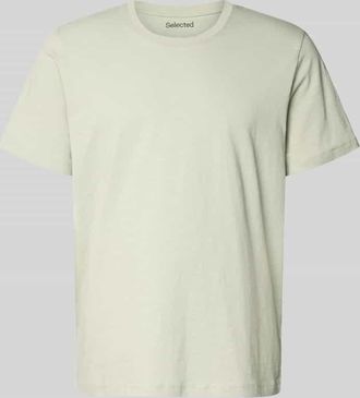 Selected Regular Fit T-Shirt aus reiner Baumwolle Modell HASPEN in Lind, Gr&ouml;&szlig;e XXL