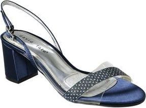 David Tate Night dOrsay Sandal in Navy Satin at Nordstrom Rack, Size 10.5