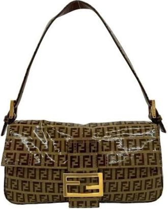 Fendi Pre-owned Handbags, female, Brown, Size: ONE SIZE Pre-owned Plastic fendi-bags