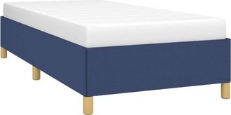 vidaXL Estructura De Cama Sin Colch&oacute;n Tela Azul 100x200 Cm Vidaxl