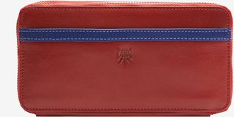 Tusk Siam Double Zip Wallet in Red /Marine at Nordstrom