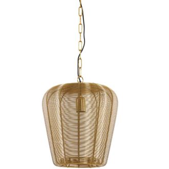 Light & Living L&aacute;mpara Colgante - Adeta - Dorado - Metal - &Oslash; - Light&living