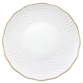 Medard De Noblat Plato de presentaci&oacute;n (x3) Porcelena Blanco/Oro