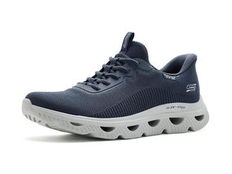 Skechers Hands Free Slip-Ins Bobs Arc Waves Womens Shoes Dark Navy : 5.5 M, Synthetic