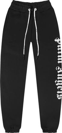 Palm Angels SS22 Side Logo Sweatpants Black White PMCH010C99FLE0011001