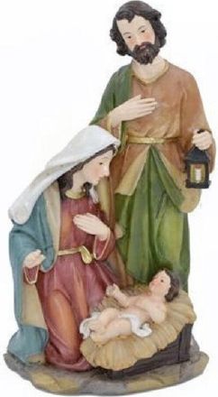 Trade Shop Trade Shop - Presepe Nativit&agrave; In Resina Scenario Sacra Famiglia Decorazioni Natalizie