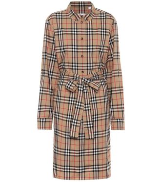 Burberry Vintage Check stretch-cotton shirt dress