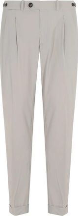 Roberto Ricci Design Surflex Chino Double Pence Pant - Heren - Straight fit broeken - Wit - M - Leer - Broeken