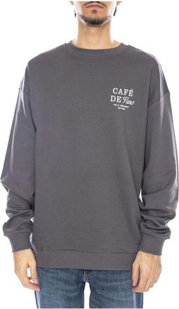 Vans Cafe OS Crewneck - Heren - Sweatshirts - Grijs - XL - Katoen - Hoodies & sweatvesten