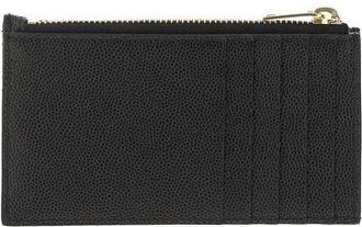 Saint Laurent Womens Black Calf Leather Bos Taurus Wallet