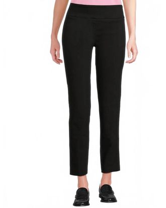 Elliott Lauren Pull-On Ankle Pants With Back Slit Detail In Black