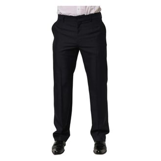Dolce & Gabbana Suit Trousers, male, Black, Size: M Tapered Leg Dress Trouser Pants