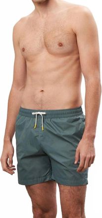 Hartford Nylon Swim Trunks In Jade