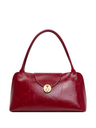 Versace Rectangular Silk And Nylon Handbag With Gold-Tone Clasp
