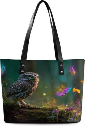 Generic Cute Owl Butterfly Tote Bags for Women Cute Shoulder Purses Handbags