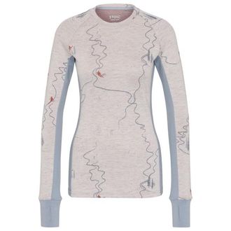 Stoic Merino225 StensundSt. L/S Merinoshirt f&uuml;r Damen | grau