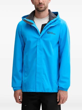 Jack Wolfskin Trailtime 2l hooded zip-up performance jacket - men - Fabric - S - Blue