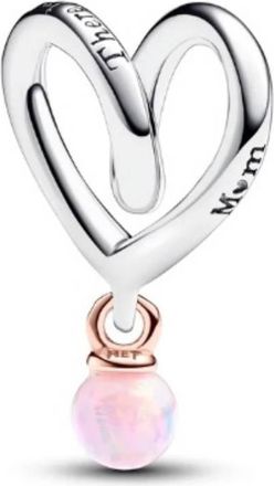 Pandora Two-tone Wrapped Heart Charm