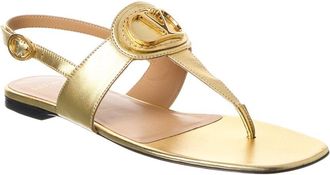 Valentino Vlogo Signature Leather Sandal